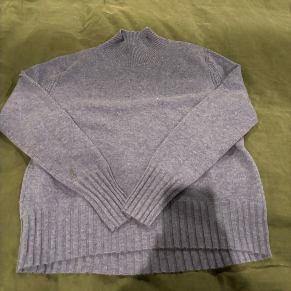 J. Crew light blue heather cashmere sweater